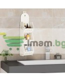 Стенен рафт за баня 3 реда органайзер за баня и кухня